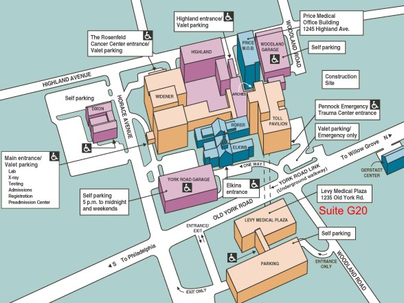 Abington Hospital Map